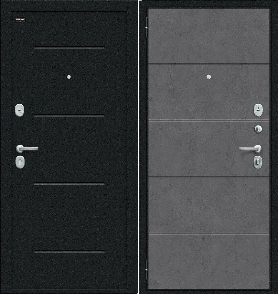 Фото Дверь Браво Граффити-1 Инсайд Букле черное/Slate Art DIS006757